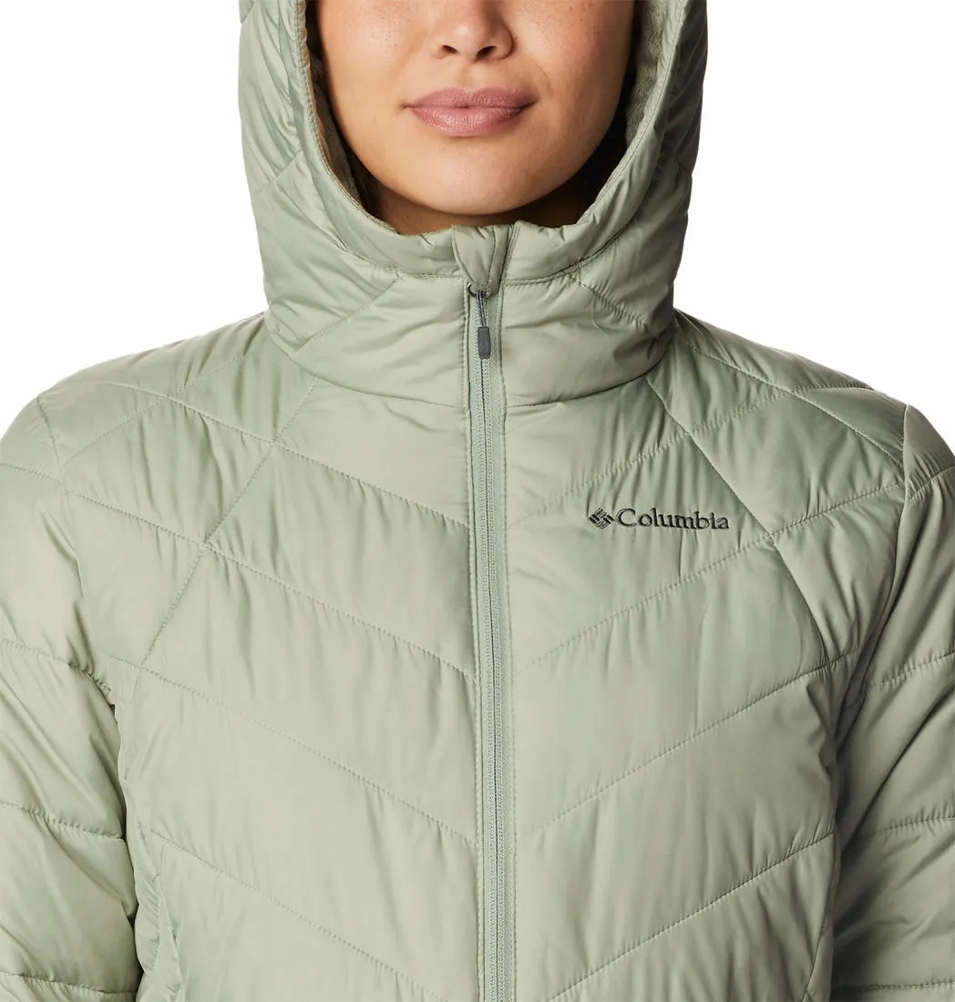 Columbia Women Green Omni-Heat Reflective Heavenly Hooded Jacket