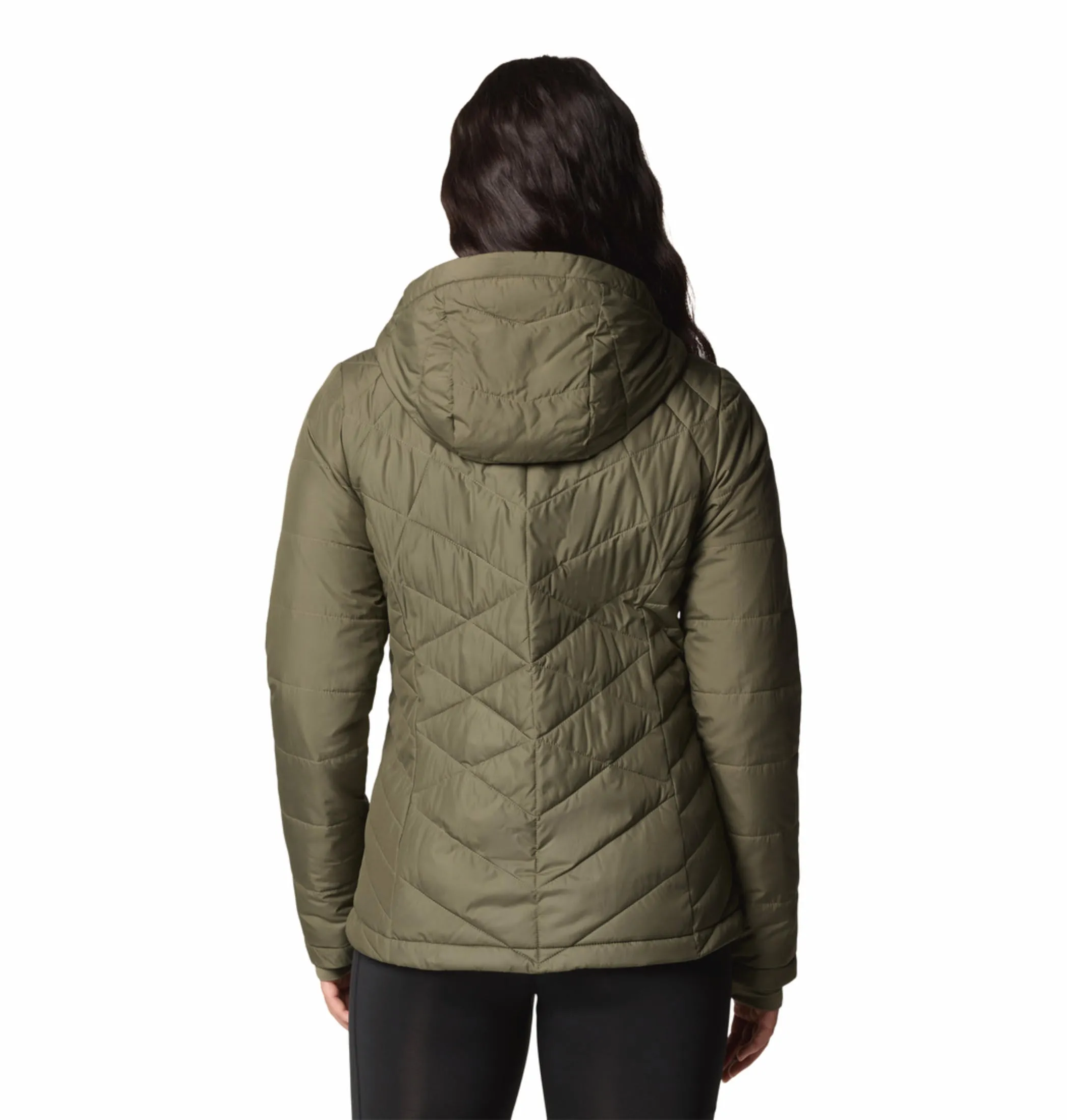 Columbia Women Green Omni-Heat Reflective Heavenly Hooded Jacket