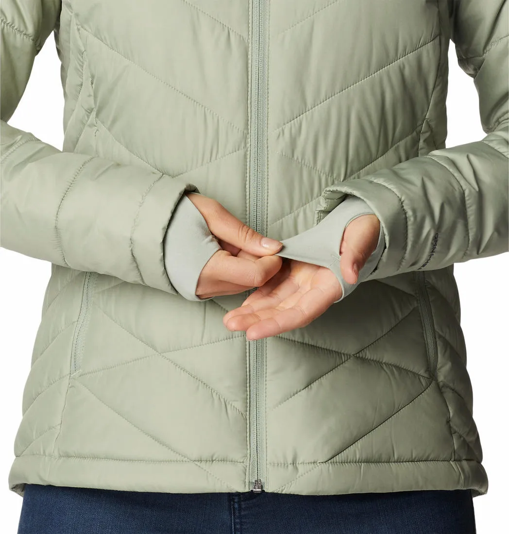Columbia Women Green Omni-Heat Reflective Heavenly Hooded Jacket