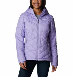 Columbia Women Purple Omni-Heat Reflective Heavenly Hooded Jacket