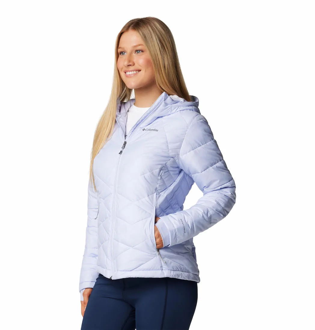 Columbia Women Purple Omni-Heat Reflective Heavenly Hooded Jacket