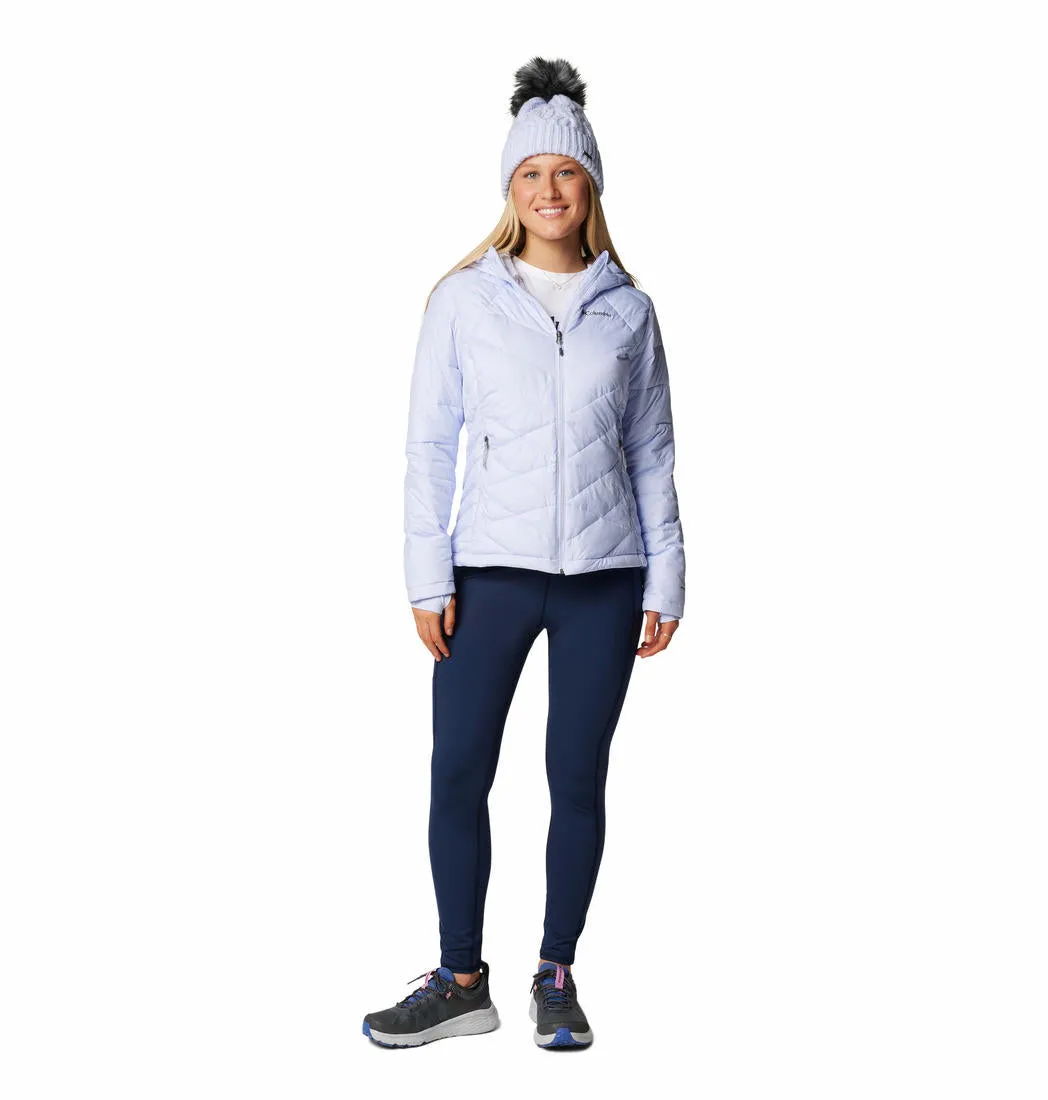 Columbia Women Purple Omni-Heat Reflective Heavenly Hooded Jacket