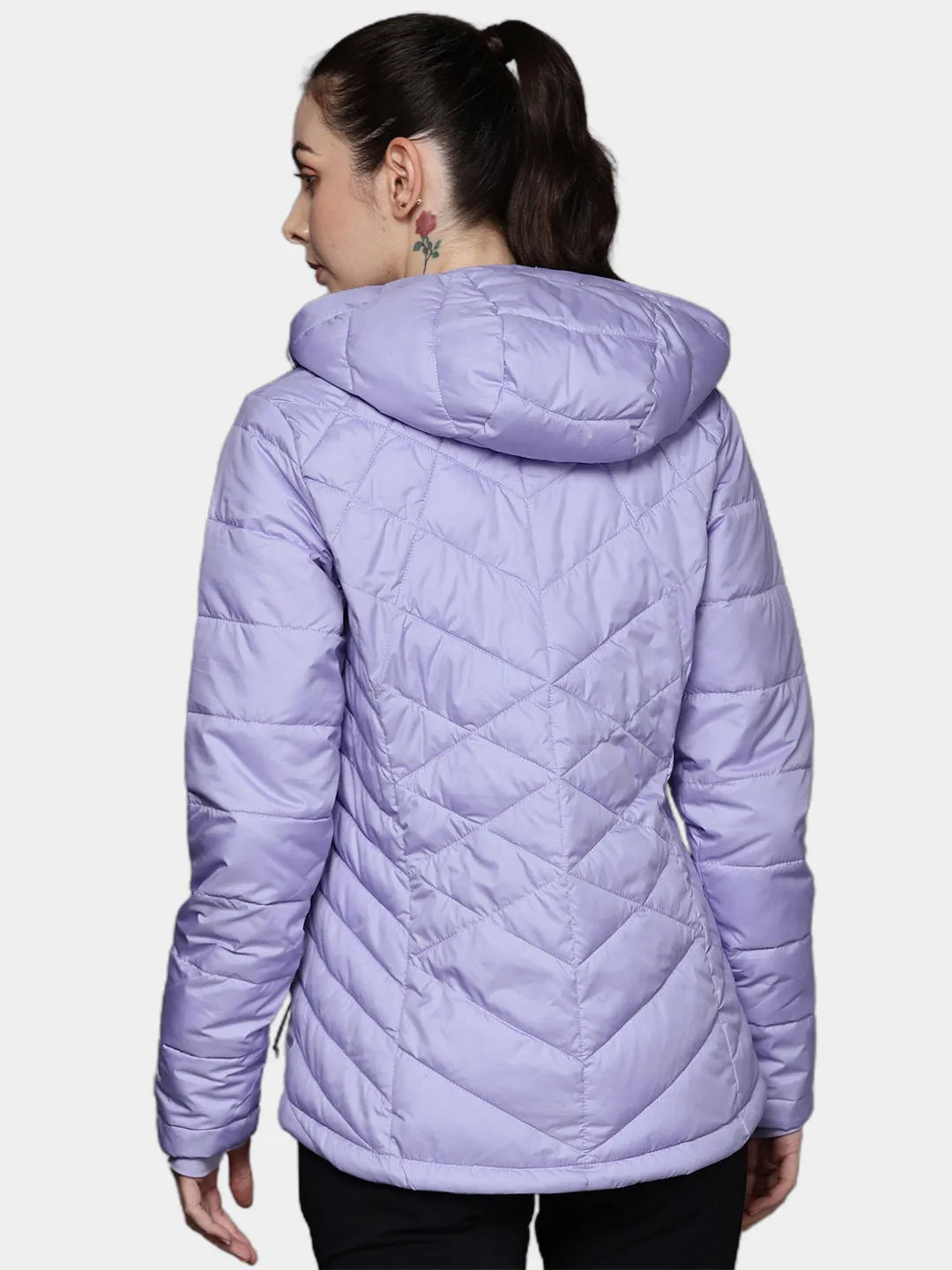 Columbia Women Purple Omni-Heat Reflective Heavenly Hooded Jacket
