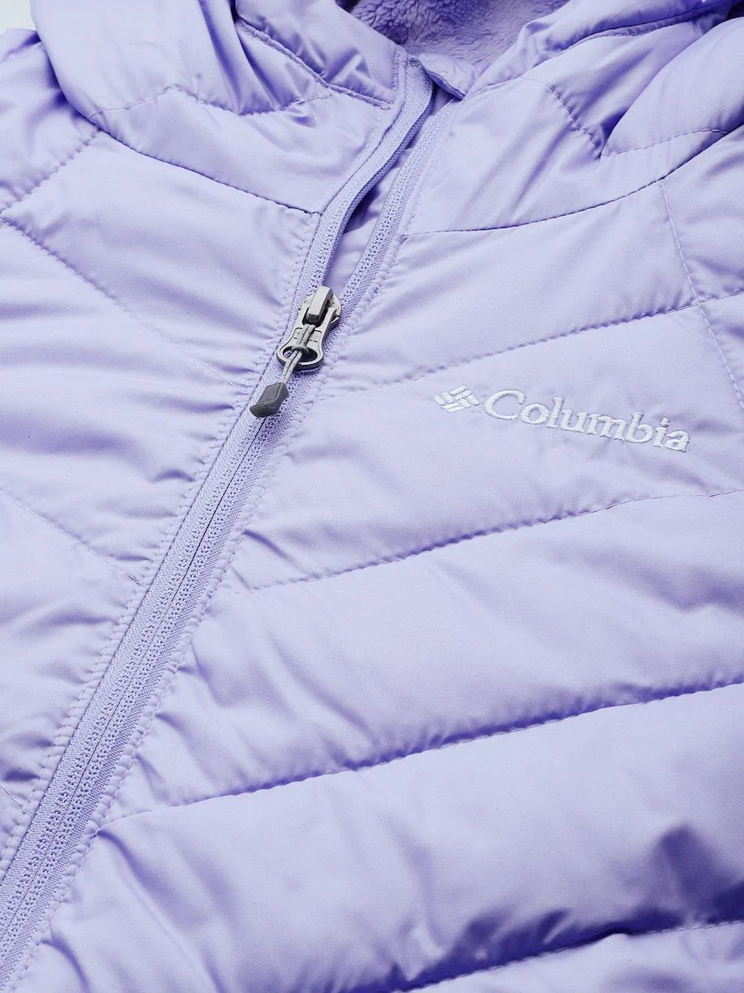 Columbia Women Purple Omni-Heat Reflective Heavenly Hooded Jacket