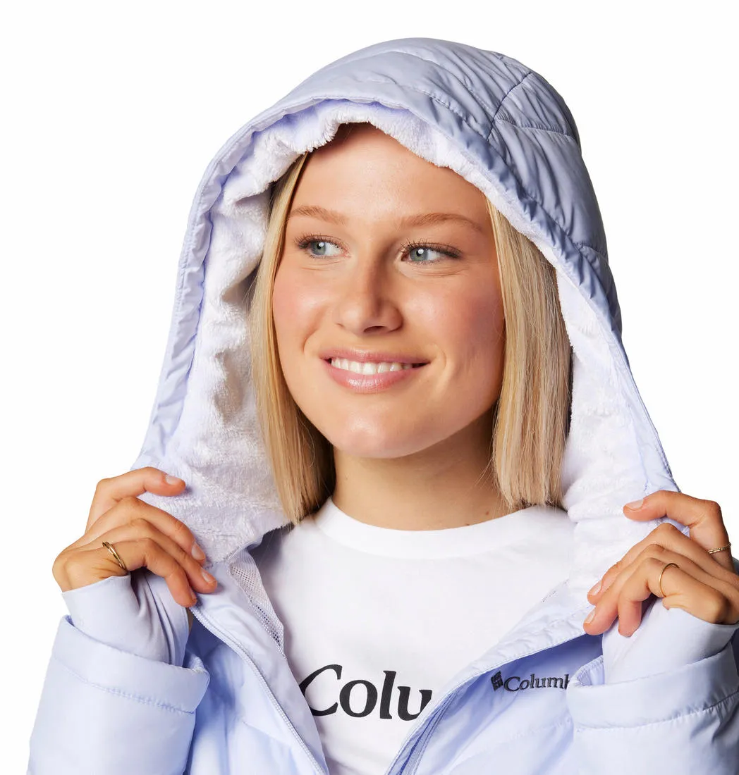 Columbia Women Purple Omni-Heat Reflective Heavenly Hooded Jacket