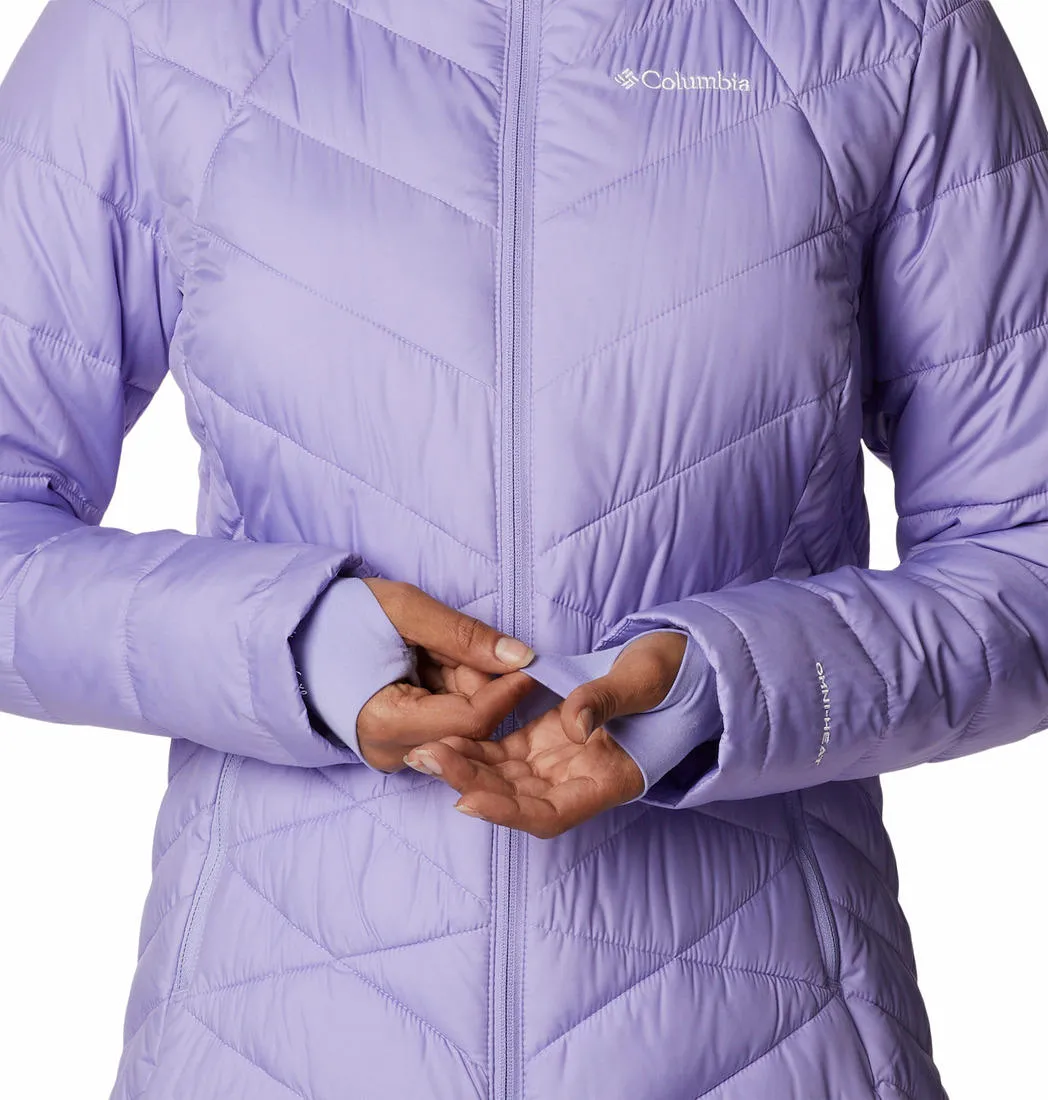 Columbia Women Purple Omni-Heat Reflective Heavenly Hooded Jacket