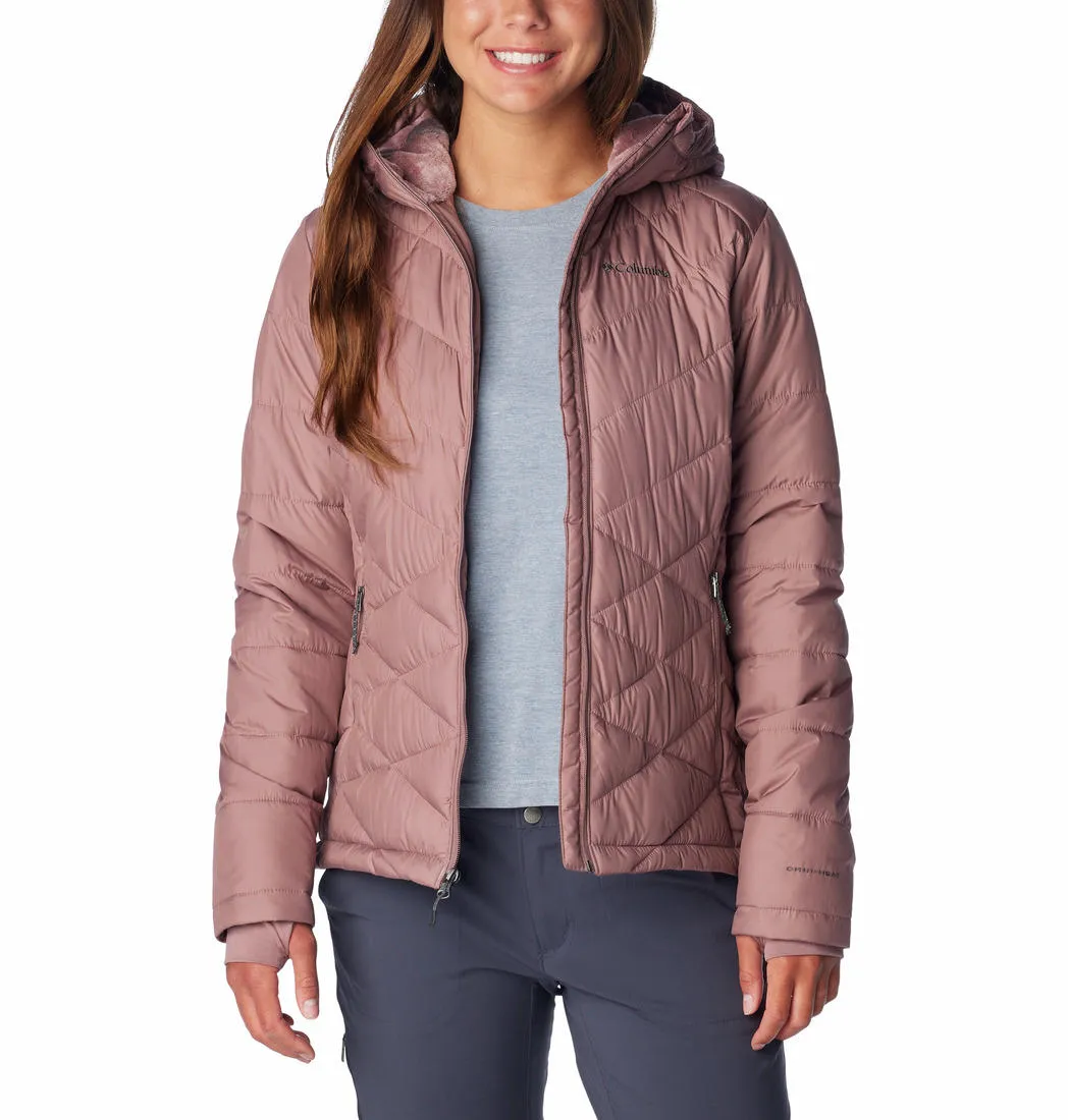 Columbia Women Red Omni-Heat Reflective Heavenly Hooded Jacket