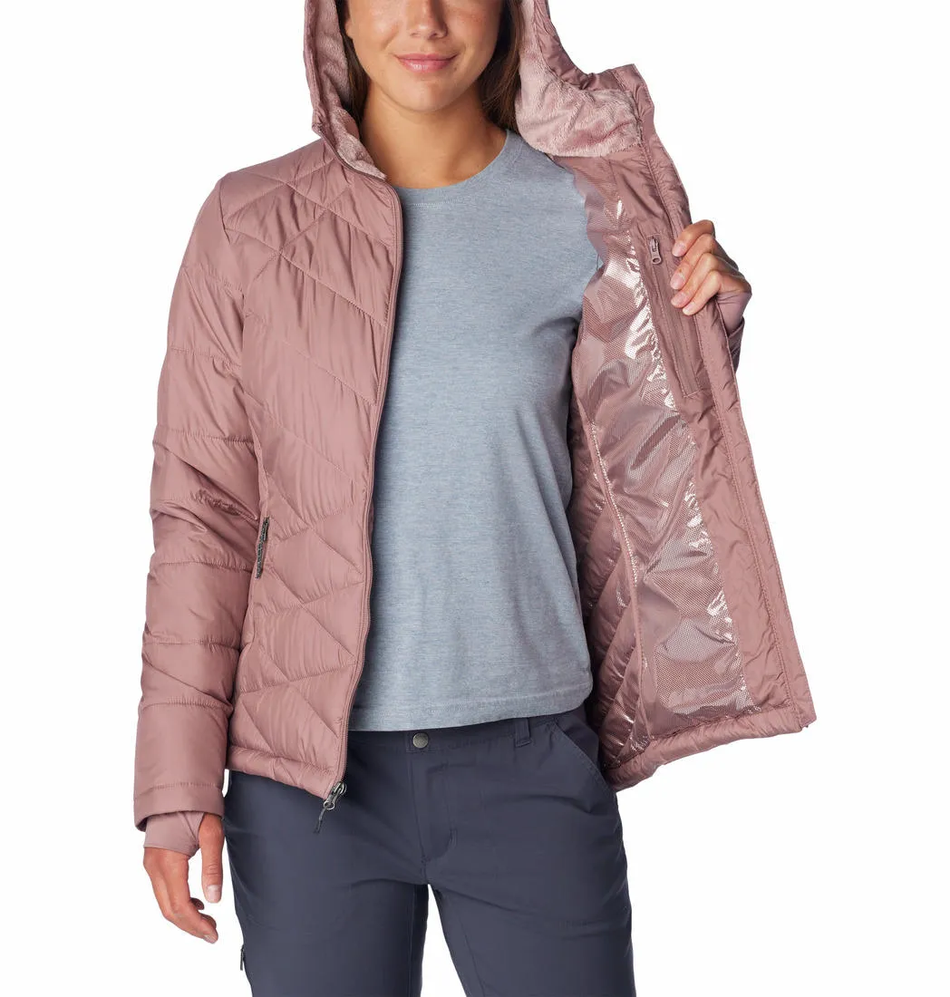 Columbia Women Red Omni-Heat Reflective Heavenly Hooded Jacket
