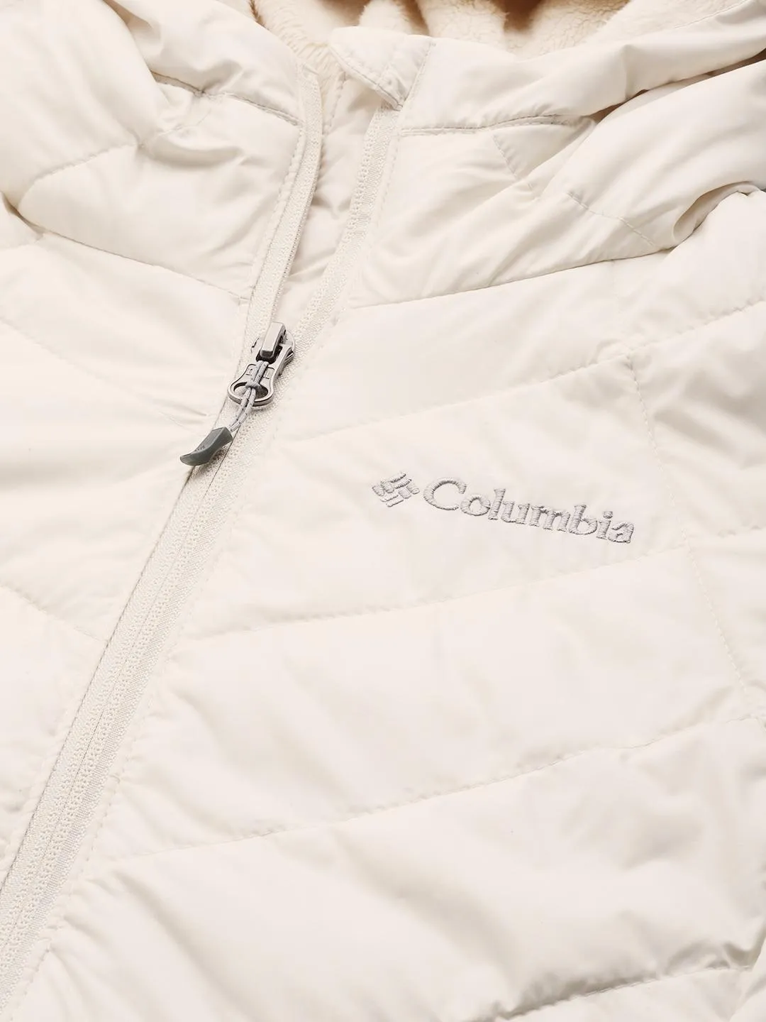 Columbia Women White Omni-Heat Reflective Heavenly Hooded Jacket