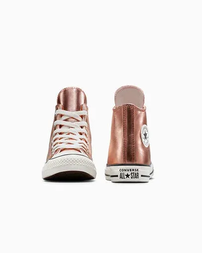 CONVERSE KID'S CHUCK TAYLOR ALL-STAR METALLIC GOLD SNEAKER SHOES
