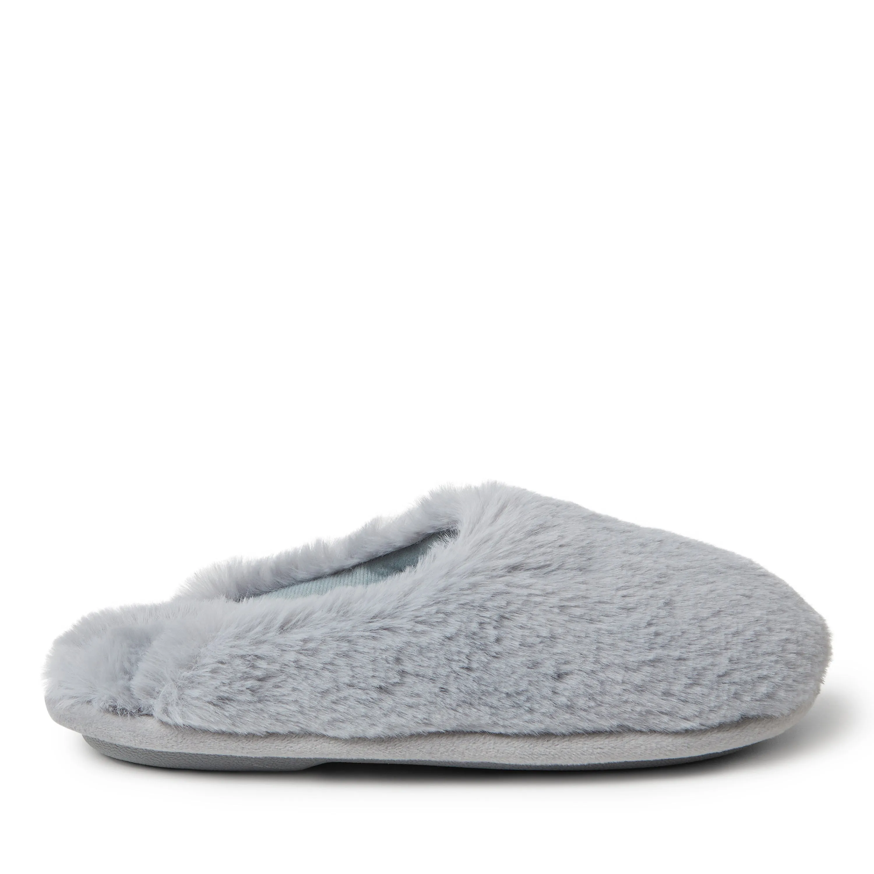 Dearfoams Kid's Brin Furry Pile Scuff Slipper