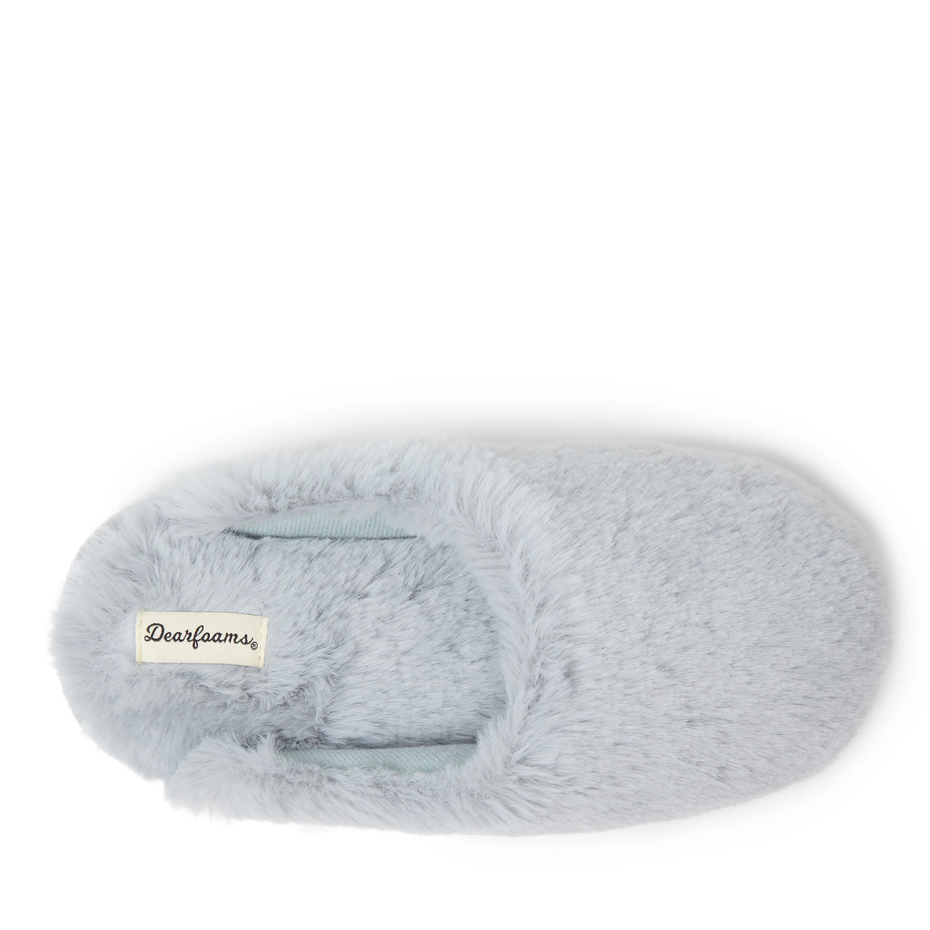 Dearfoams Kid's Brin Furry Pile Scuff Slipper