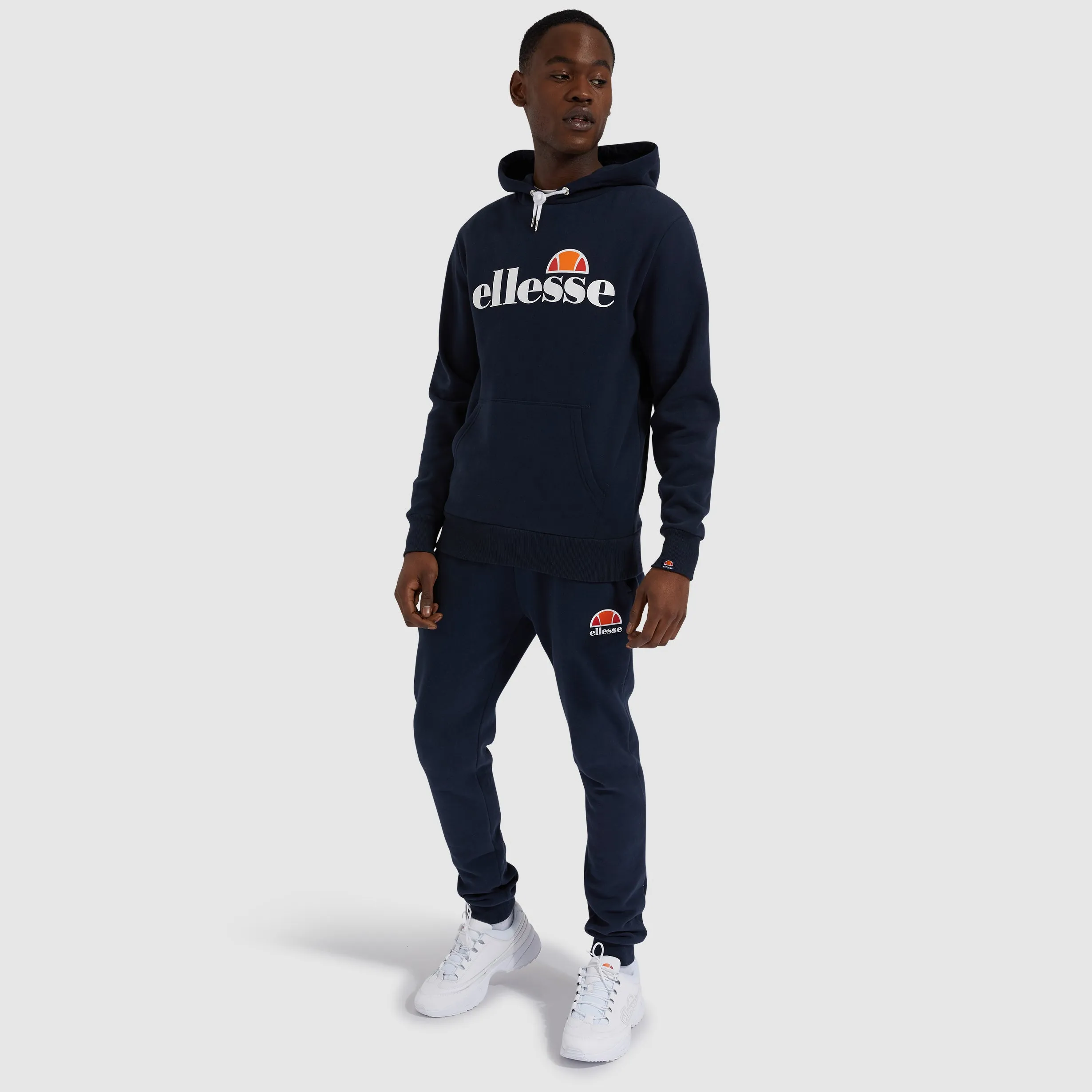ELLESSE MEN'S GOTTERO NAVY HOODIE