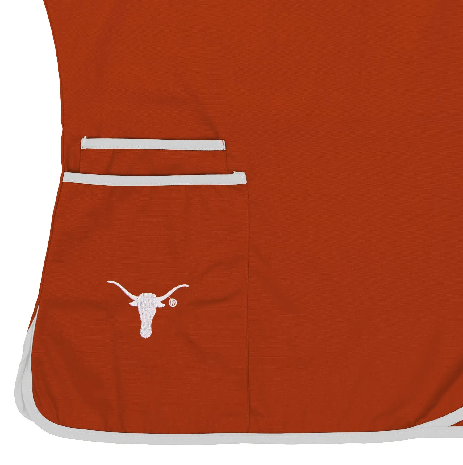 Fabrique Innovations NCAA Womens Texas Longhorns Wrap Scrubs Top