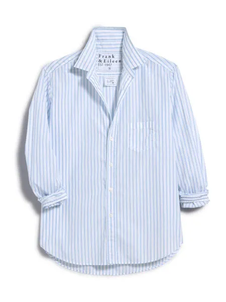 FRANK AND EILEEN - EILEEN RELAXED BUTTON UP IN MENS BLUE STRIPE
