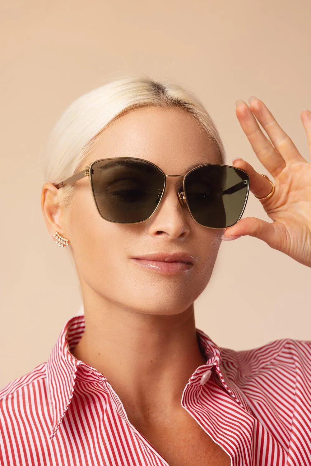 Full Rim Semi Cat Eye Sunglasses