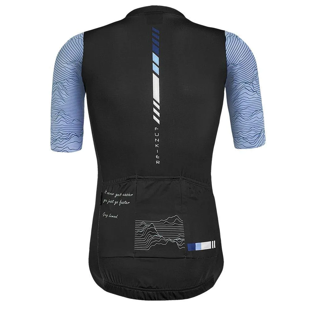 Funkier Mello Elite Mens Cycling Jersey (Blue/Black)