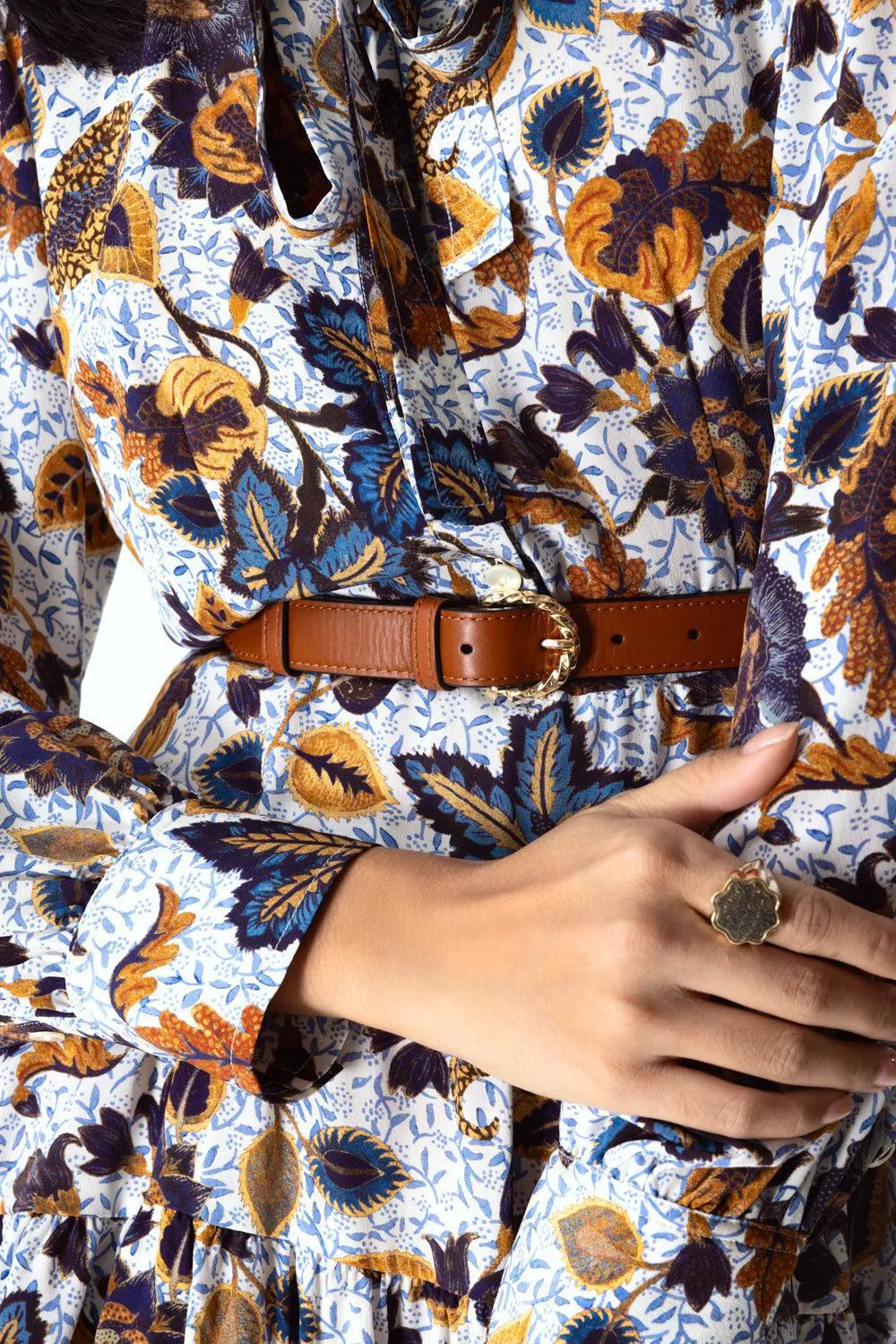 Gia Twist Buckle Belt - Sierra