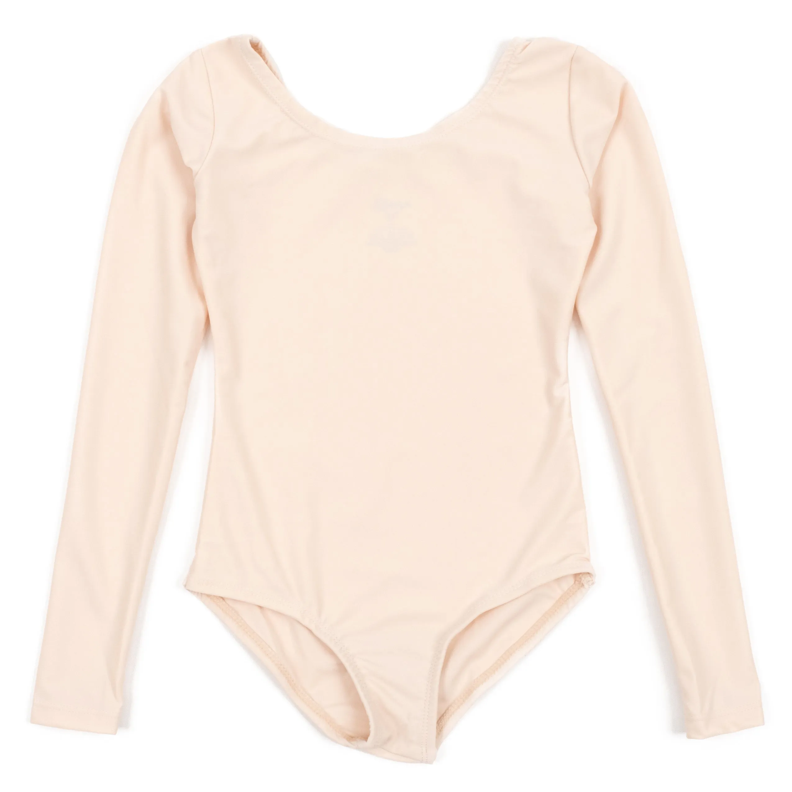 Girls Long Sleeve Leotard Classic Solid Color