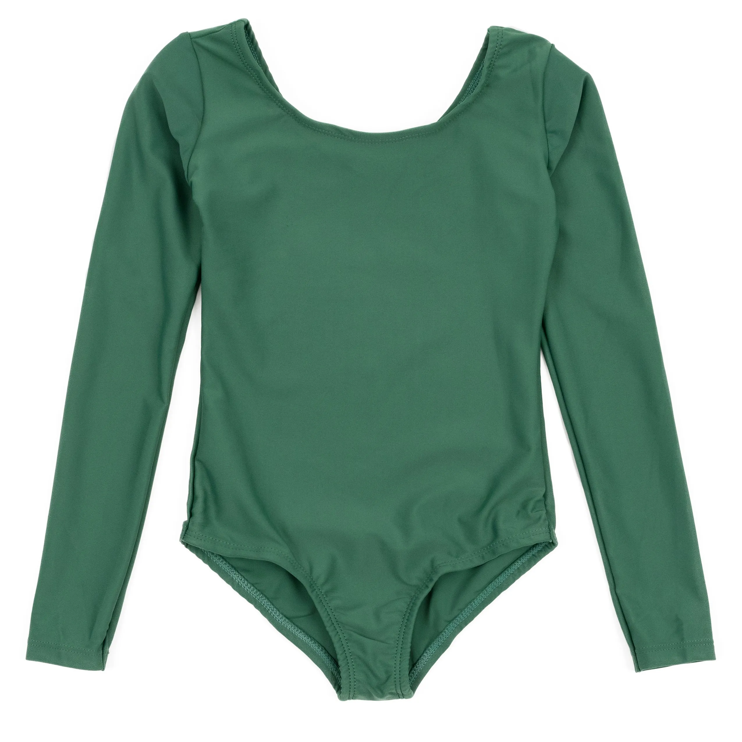 Girls Long Sleeve Leotard Classic Solid Color
