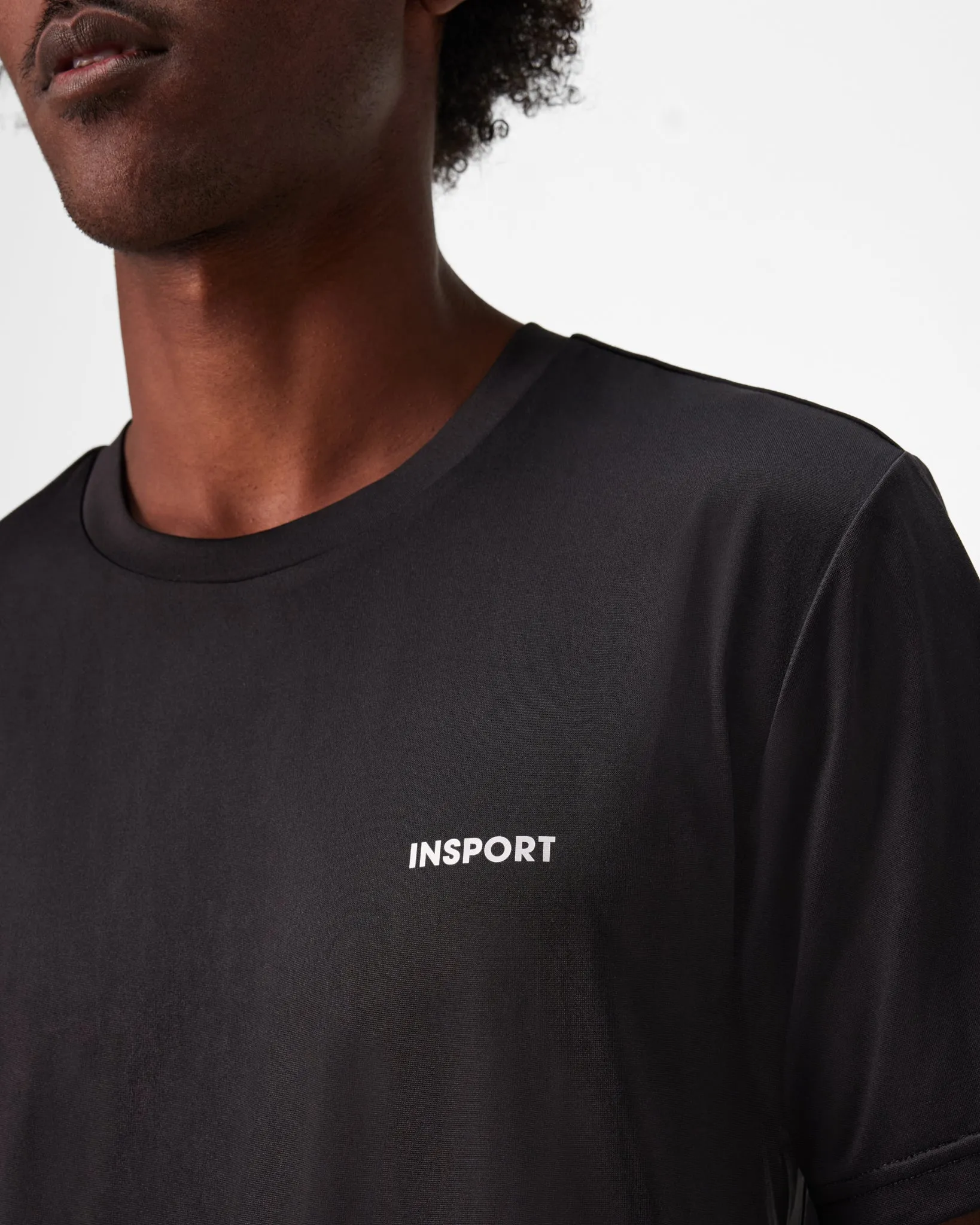 INSPORT MENS RUN TEE BLACK