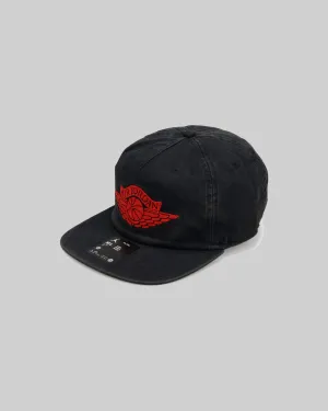 JORDAN PRO RARE AIR UNSTRUCTURED HAT "BLACK/CHILE RED"