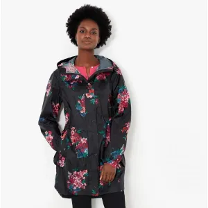 Joules GOLIGHTLY Womens Raincoat Floral Black