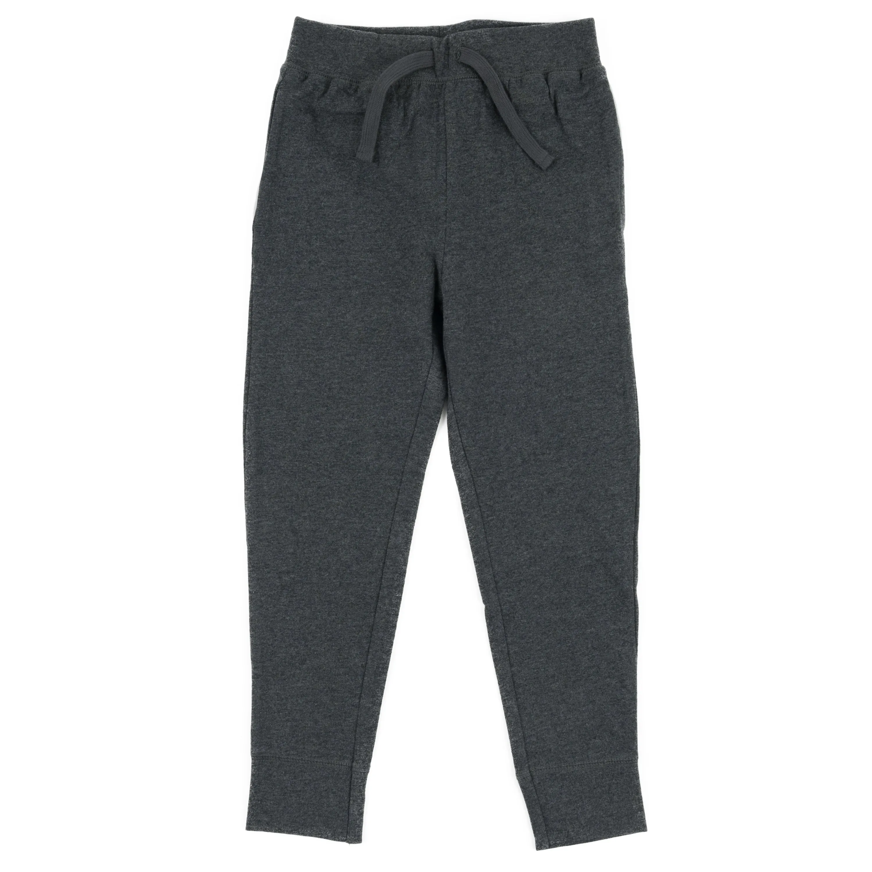 Kids Drawstring Jogger Pants Neutral Solid Color