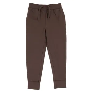Kids Drawstring Jogger Pants Neutral Solid Color