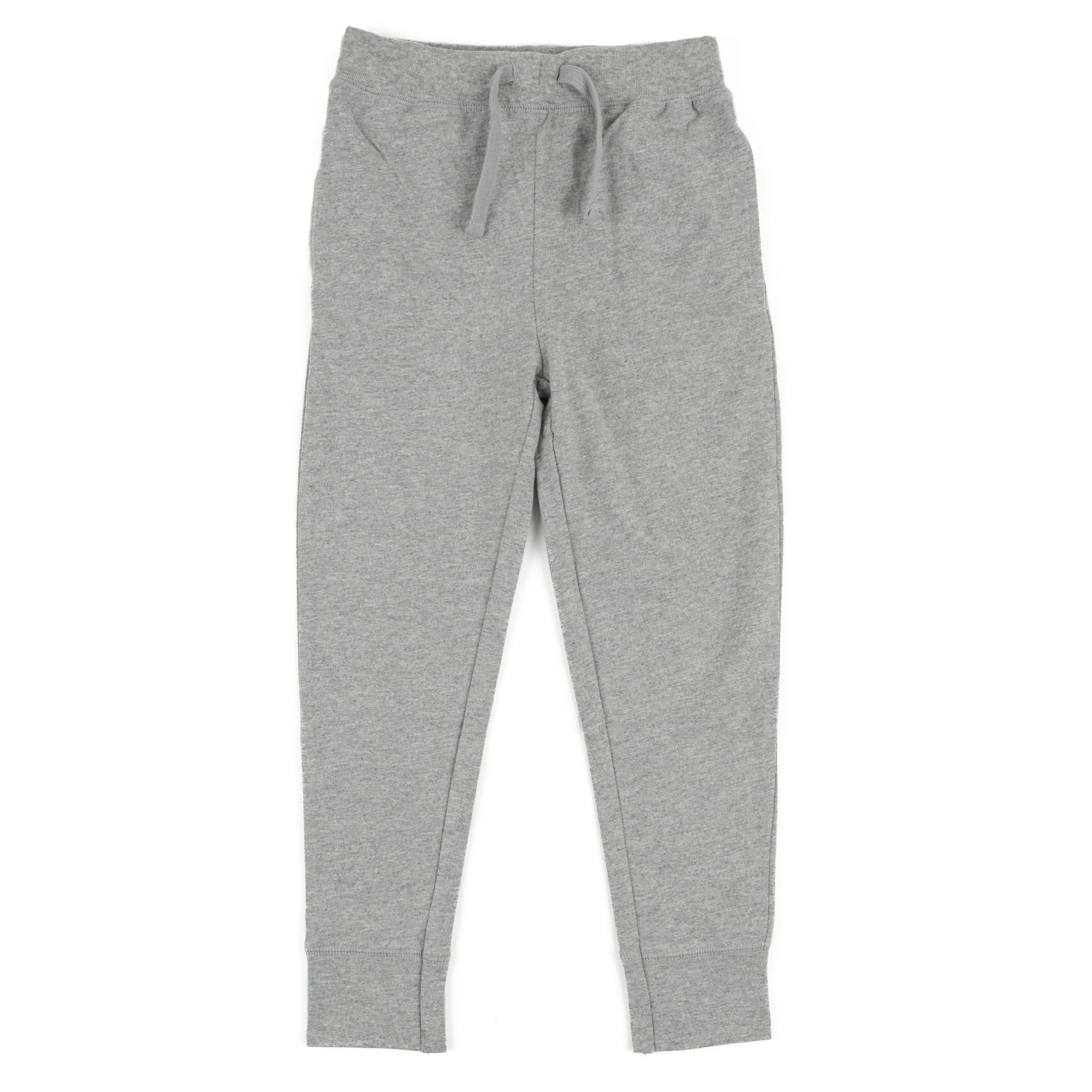 Kids Drawstring Jogger Pants Neutral Solid Color