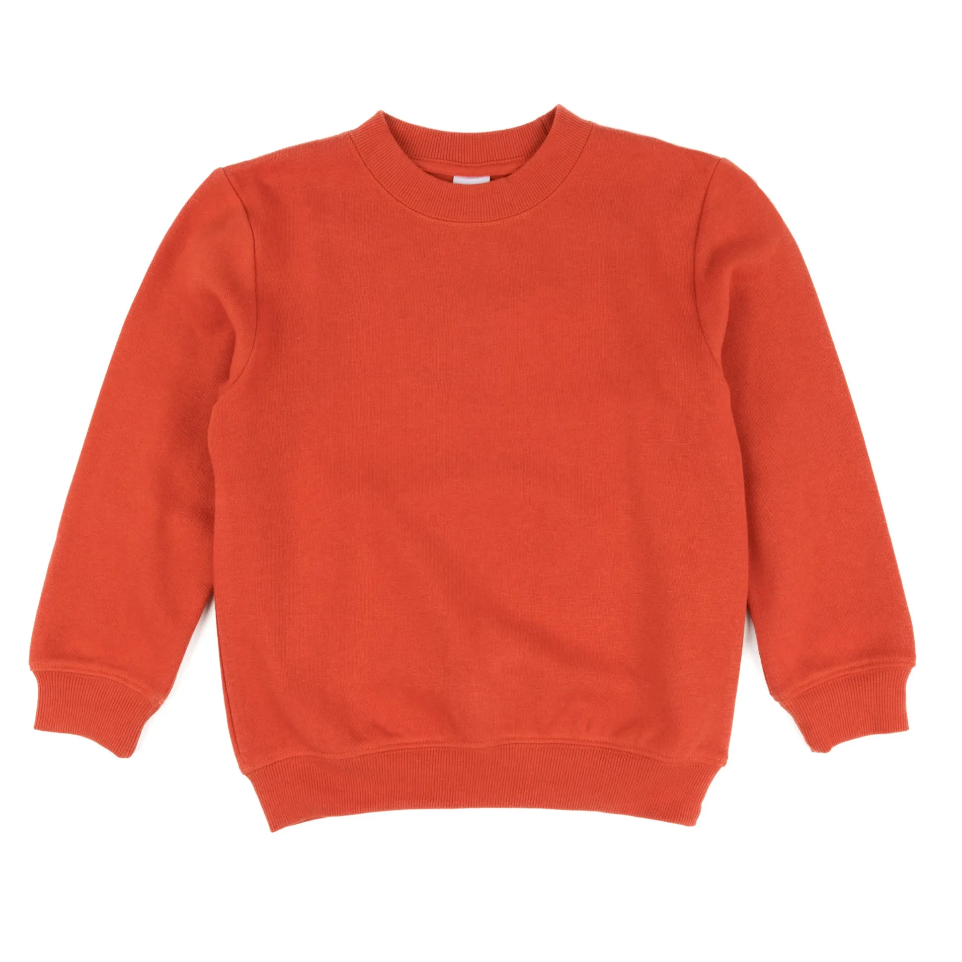 Kids Long Sleeve Sweatshirt Classic Solid Color
