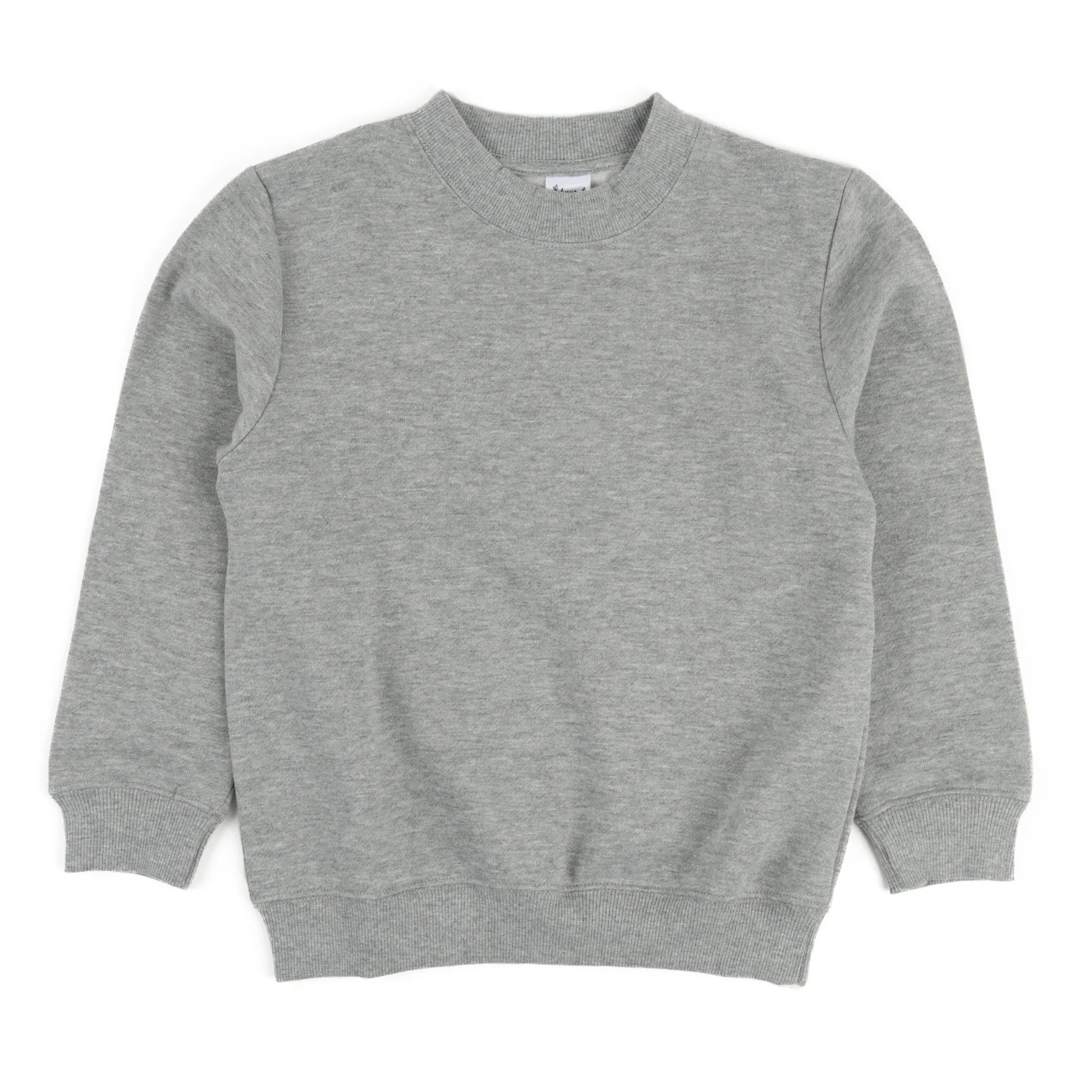 Kids Long Sleeve Sweatshirt Neutral Solid Color