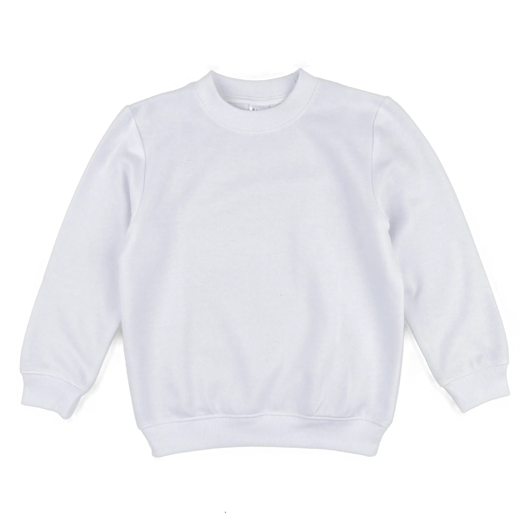 Kids Long Sleeve Sweatshirt Neutral Solid Color