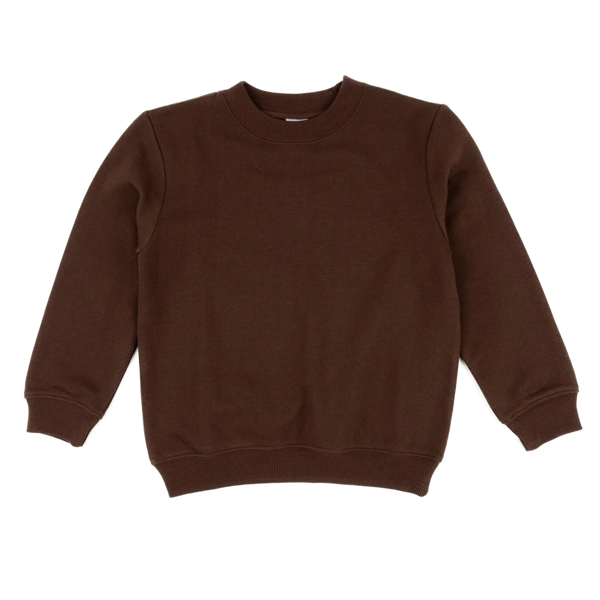 Kids Long Sleeve Sweatshirt Neutral Solid Color