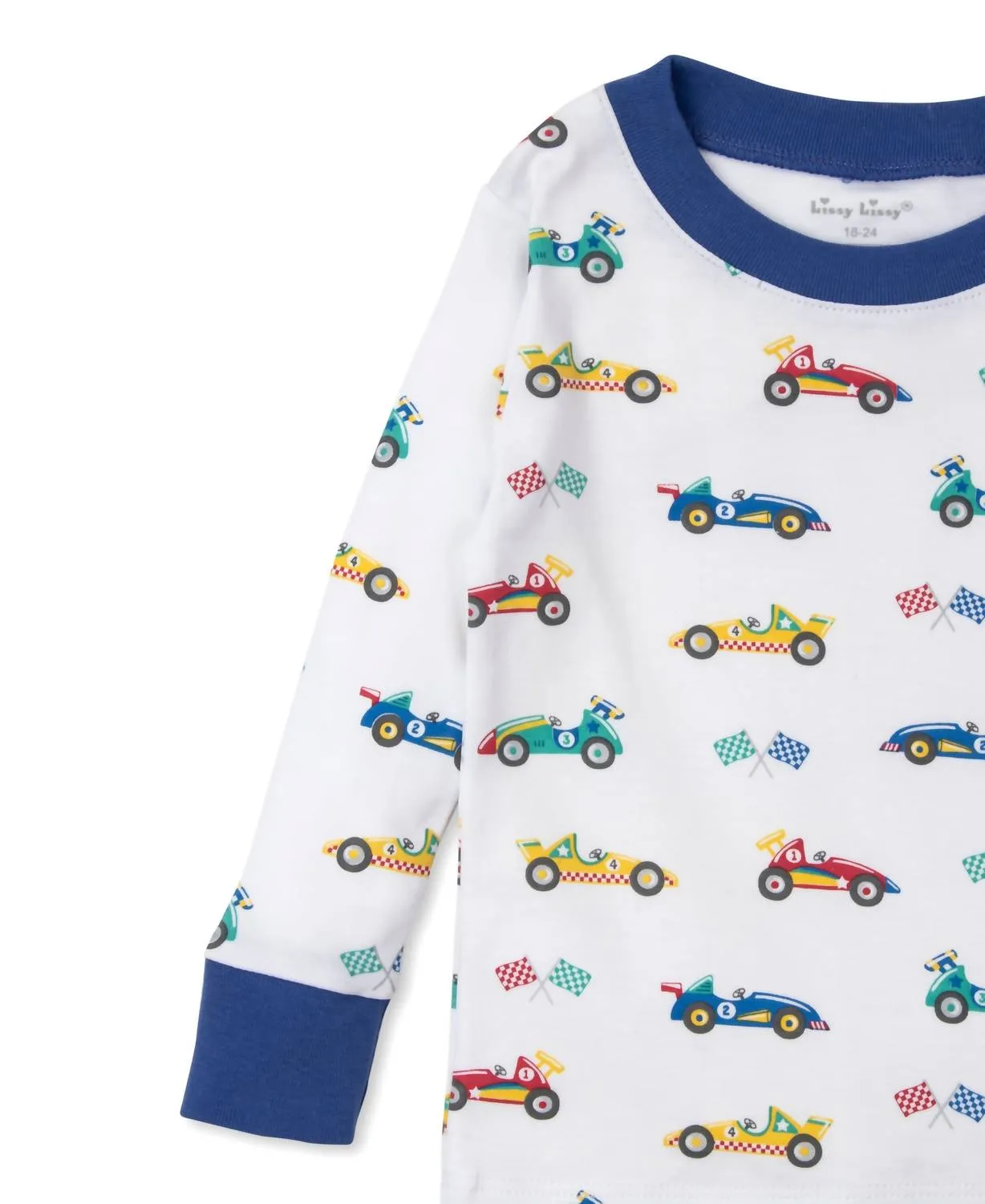 Kids' Race Car Rally Pajama Set In Multi