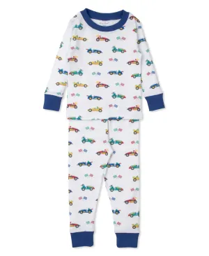 Kids' Race Car Rally Pajama Set In Multi