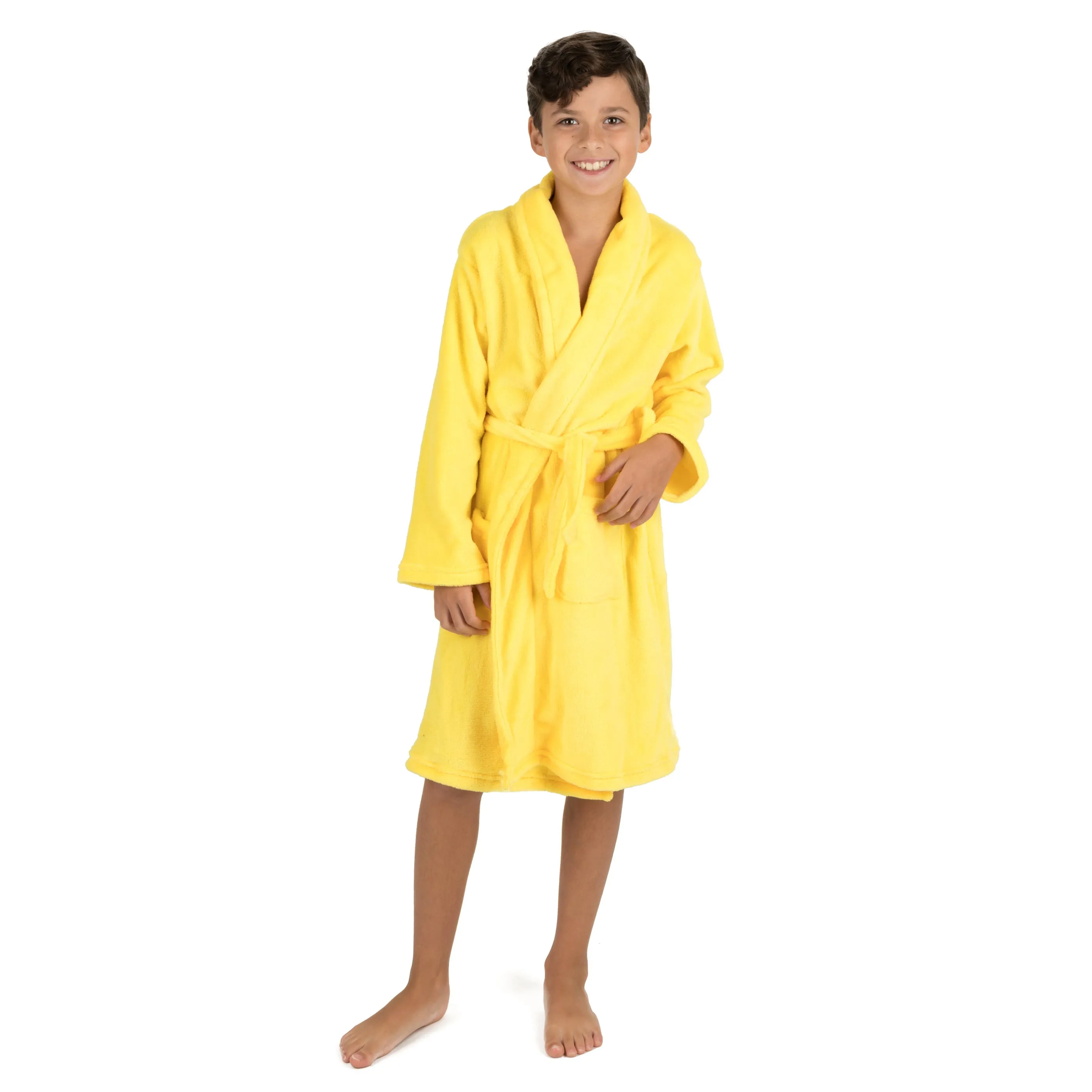 Kids Shawl Collar Fleece Robe