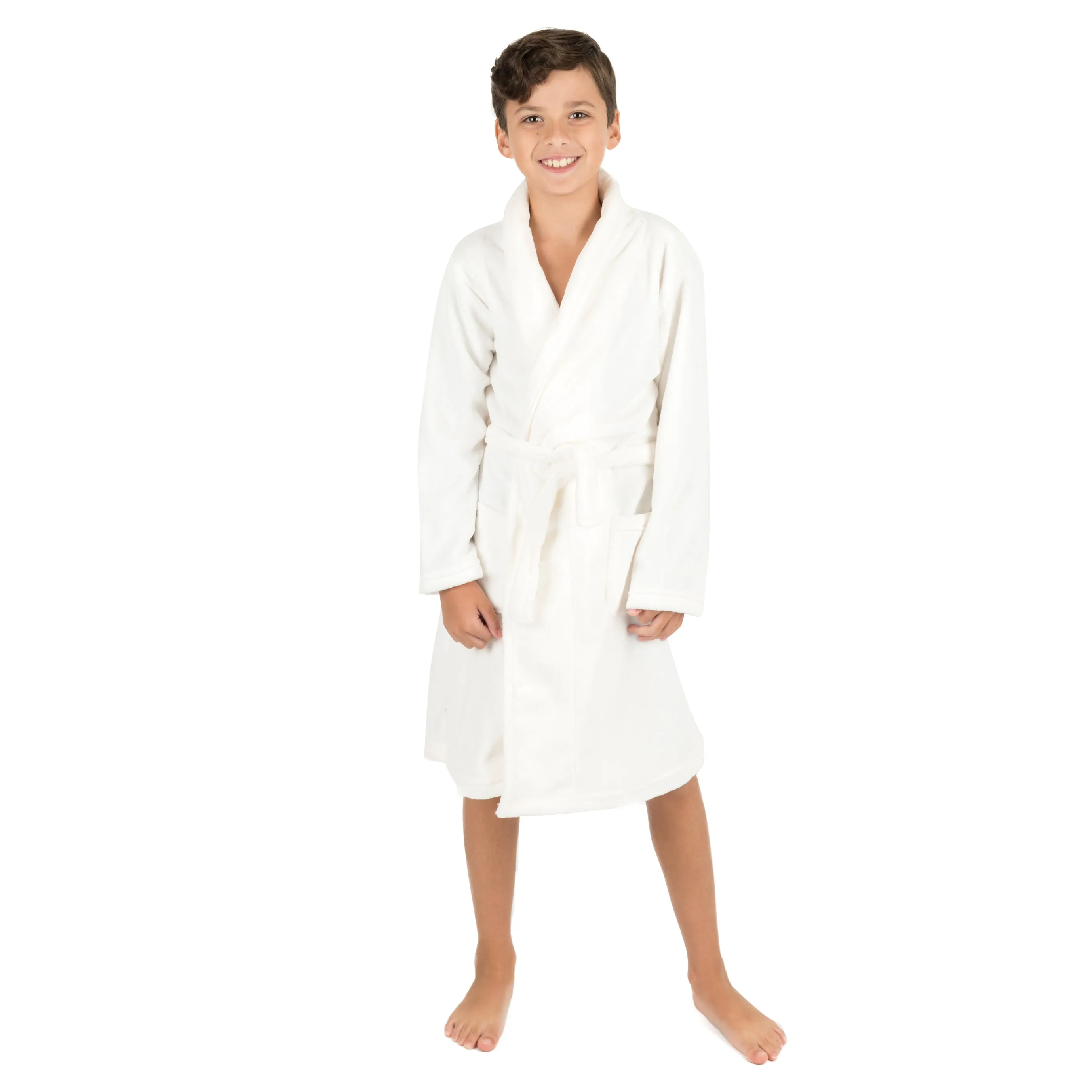 Kids Shawl Collar Fleece Robe