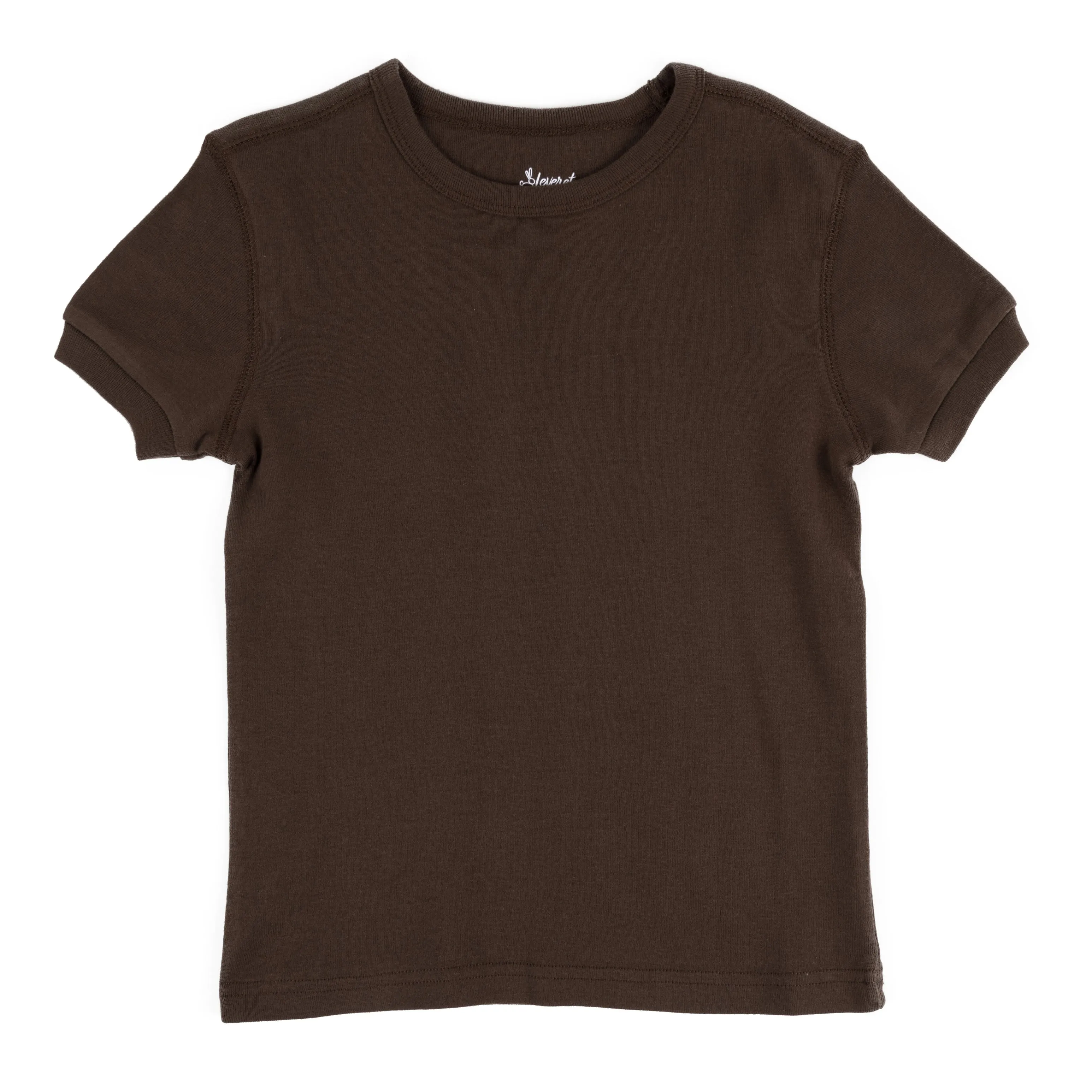 Kids Short Sleeve T-Shirt Neutral Solid Color