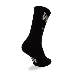 LA Dodgers MLB Icon Black Crew Socks NEW ERA