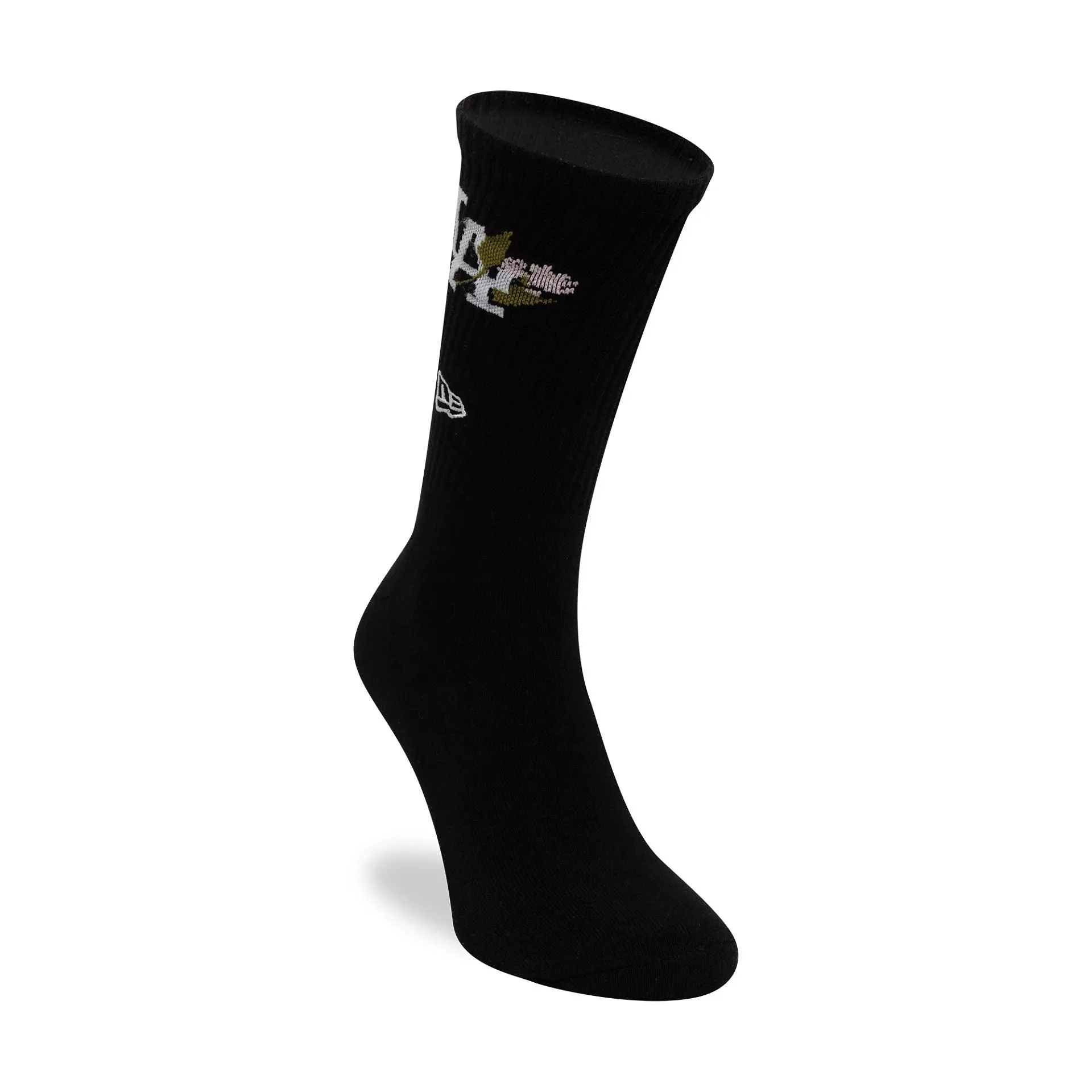 LA Dodgers MLB Icon Black Crew Socks NEW ERA