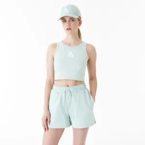 LA Dodgers MLB Lifestyle Mint Womens Crop Tank Top NEW ERA