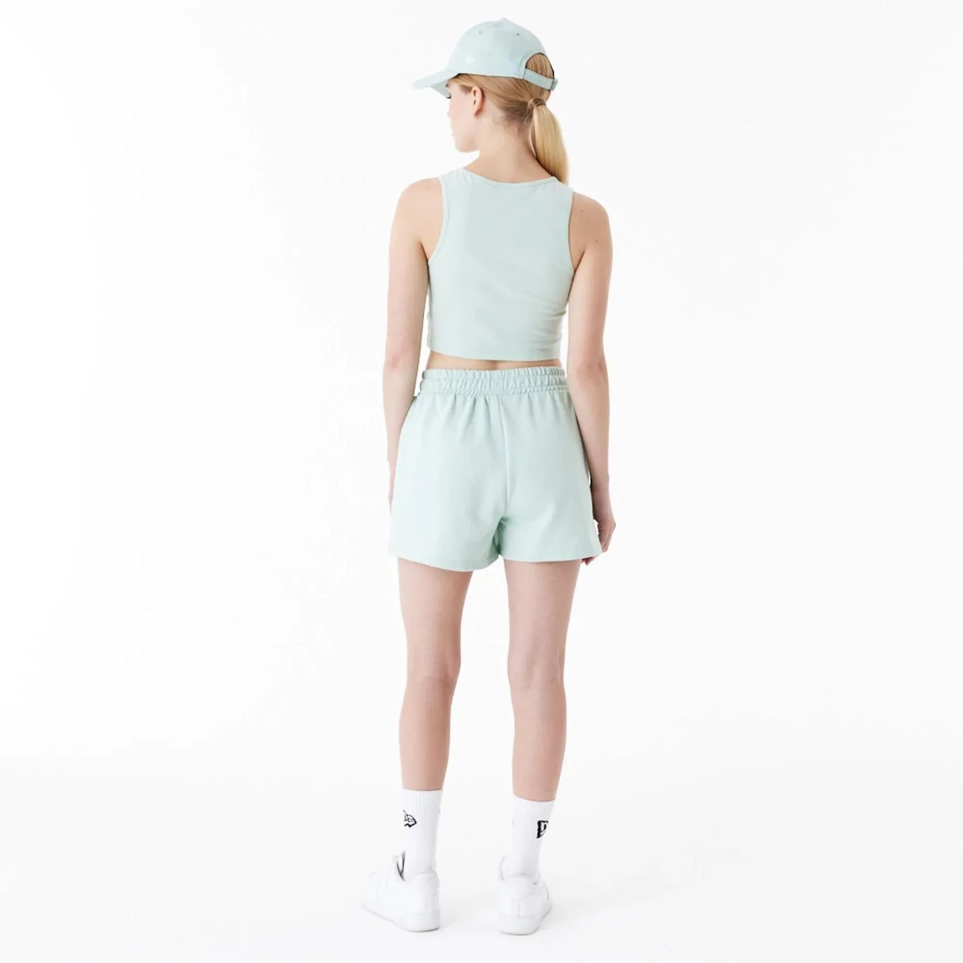 LA Dodgers MLB Lifestyle Mint Womens Crop Tank Top NEW ERA
