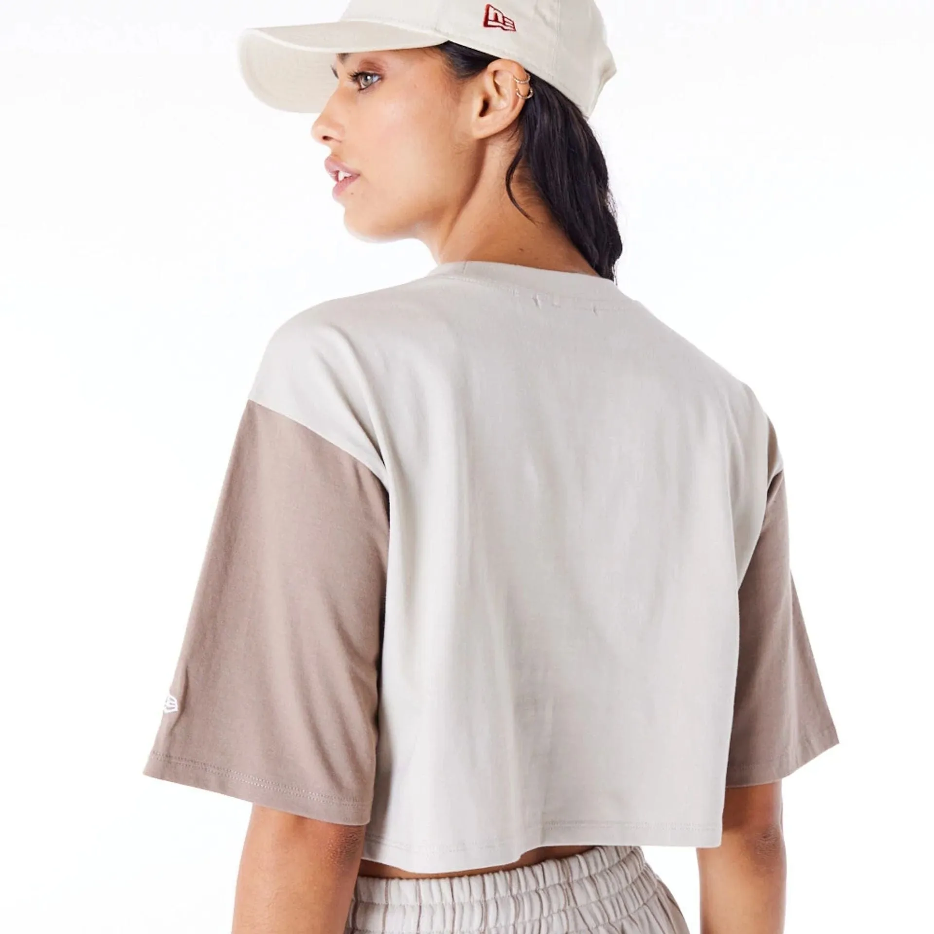 LA Dodgers MLB Lifestyle Stone Womens Crop T-Shirt NEW ERA