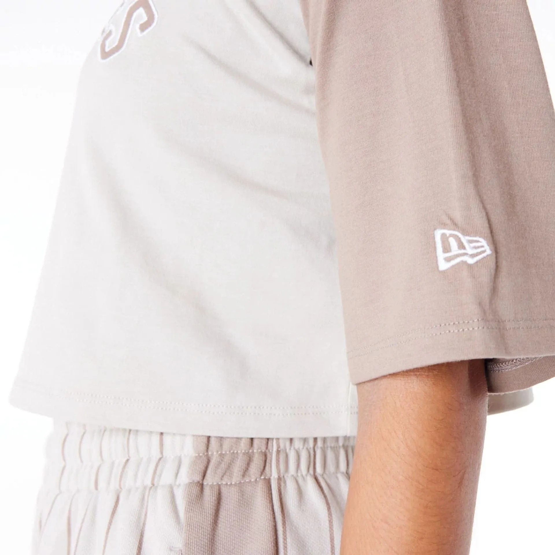LA Dodgers MLB Lifestyle Stone Womens Crop T-Shirt NEW ERA
