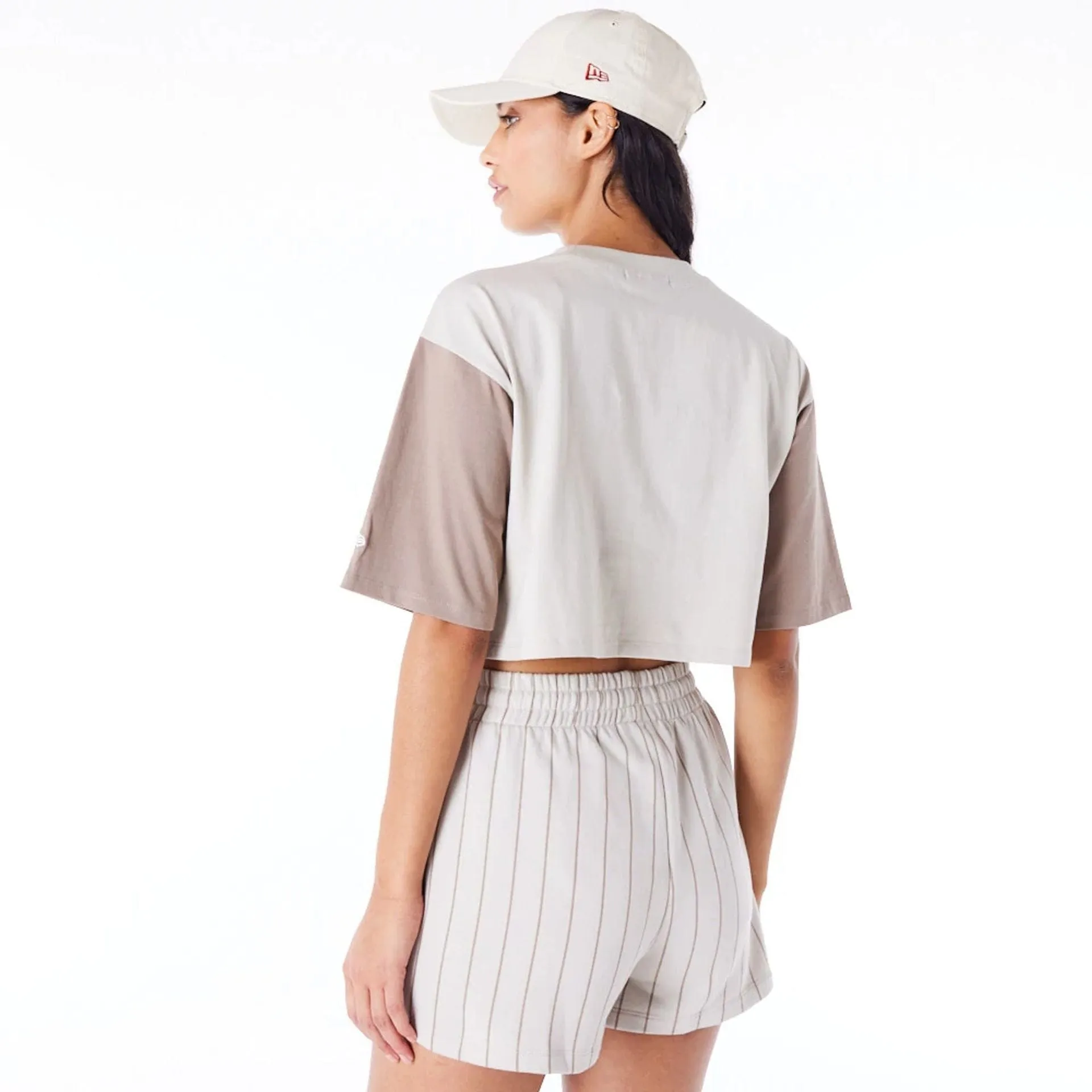 LA Dodgers MLB Lifestyle Stone Womens Crop T-Shirt NEW ERA