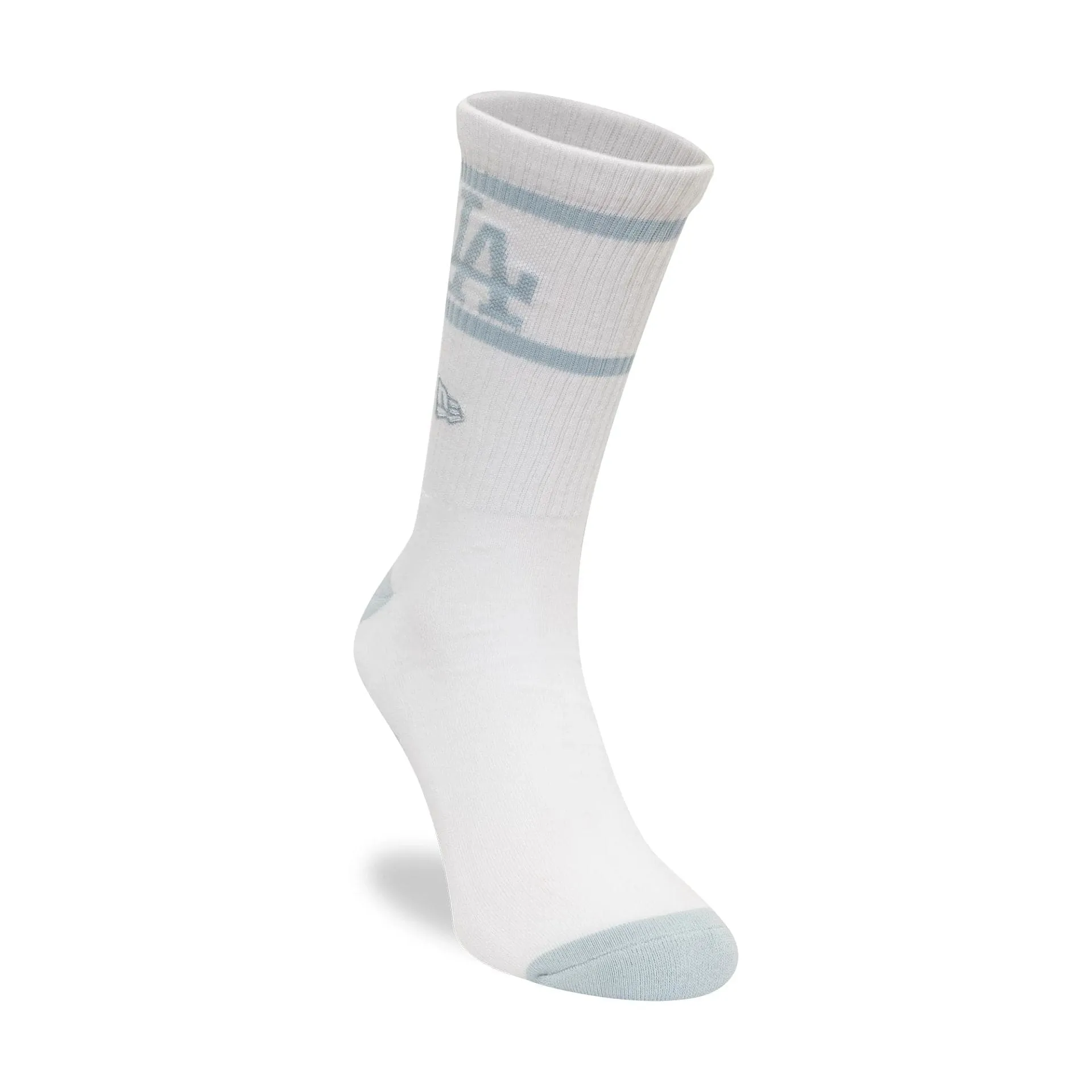 LA Dodgers MLB Seasonal White and Light Blue Crew Socks NEW ERA