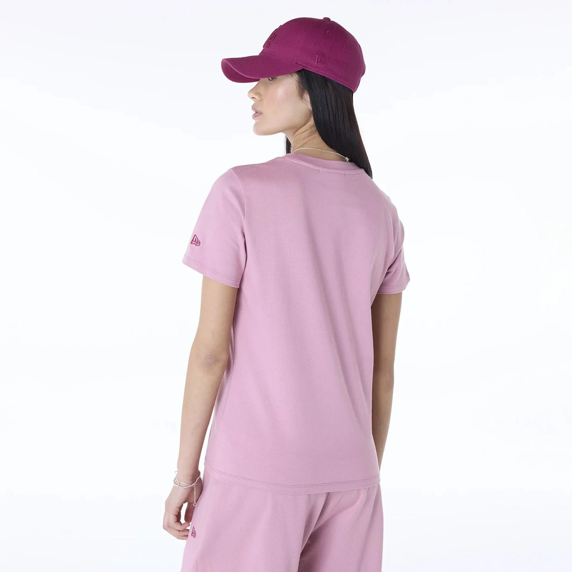 LA Dodgers Womens MLB Dark Pink T-Shirt NEW ERA
