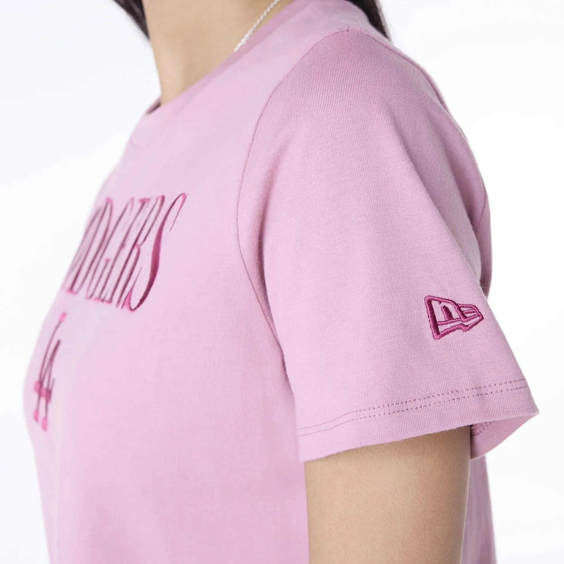 LA Dodgers Womens MLB Dark Pink T-Shirt NEW ERA