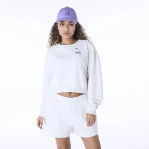 LA Dodgers Womens MLB League Essential Grey Crew Neck Sweater NEW ERA